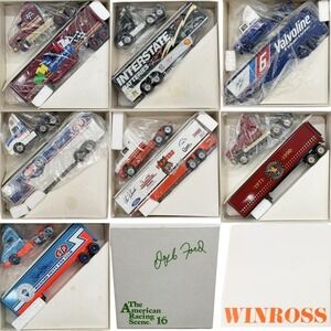 LOT of 7 1:64 Scale Winross The American Racing Scene Diecast Semi Truck Haulers